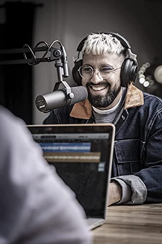 Shure SM7B Dynamisches XLR-Studiomikrofon, für Podcast & Rundfunk, Schwarz