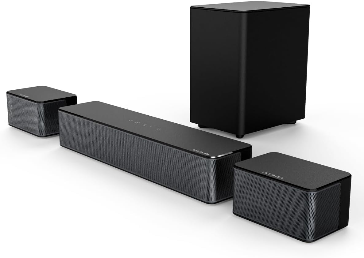 ULTIMEA 5.1 Soundbar Heimkinosystem, 320W, mit Subwoofer & Surround-Lautsprechern