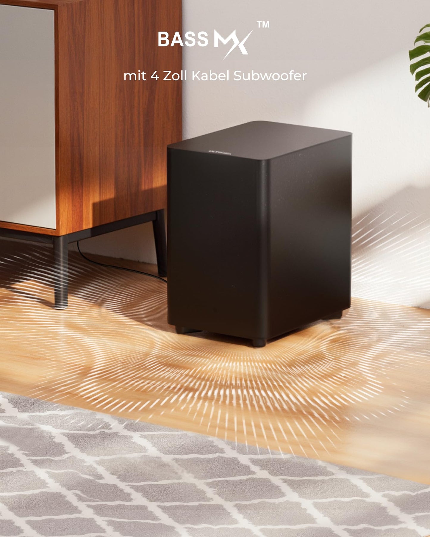 ULTIMEA 7.1ch Soundbar mit Dolby Atmos, 3D Surround Sound System für Heimkino mit 4 Surround Lautsprechern, App, Home Theater Soundsystem, TV Soundbar mit Subwoofer, HDMI eARC, Bluetooth 5.3, Aura A60