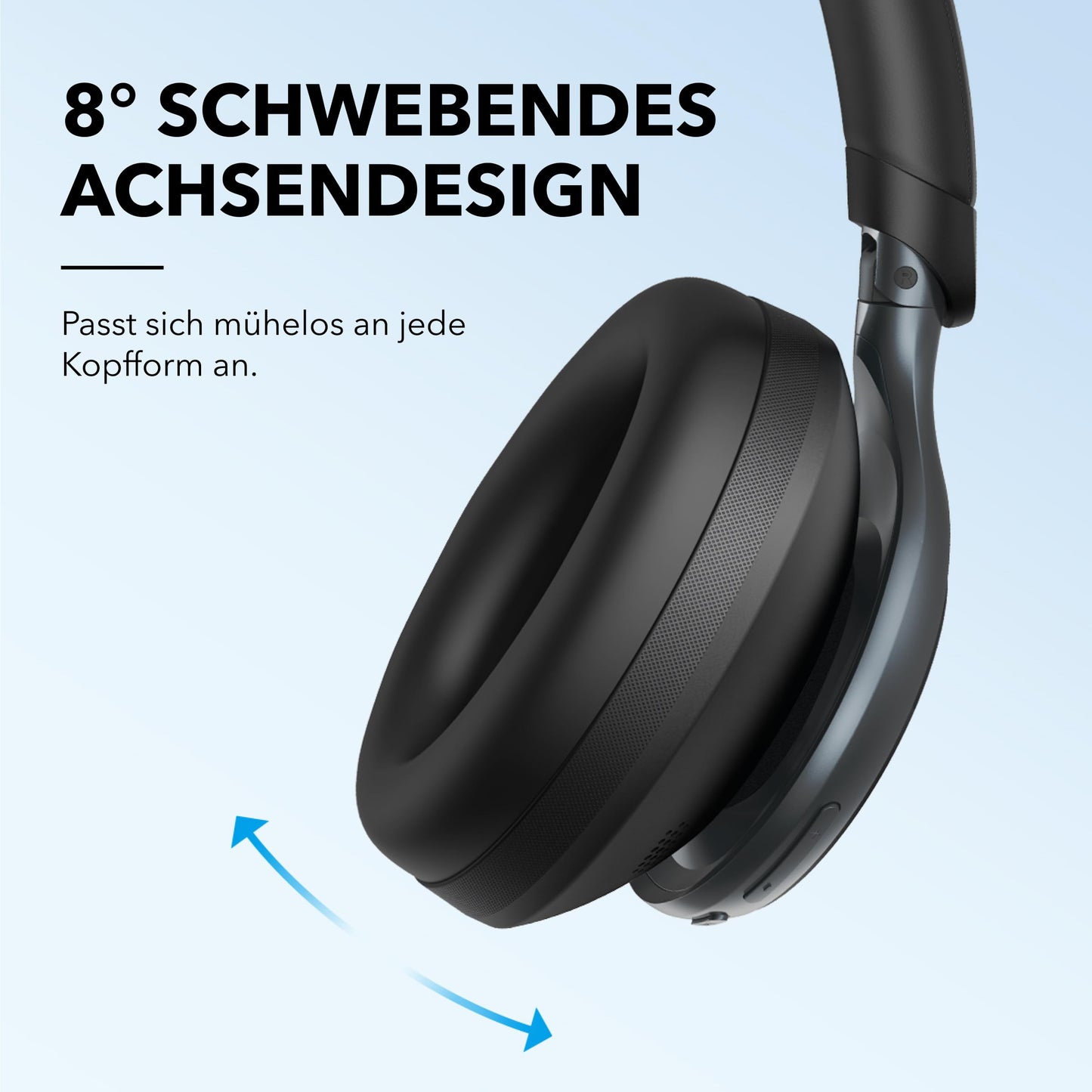 soundcore Space One Kabellose Kopfhörer mit adaptivem ANC, 40h Akkulaufzeit, Hi-Res Audio