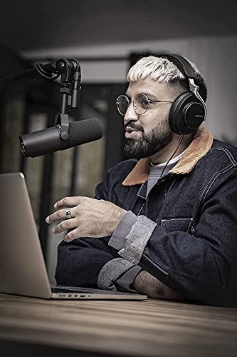 Shure SM7B Dynamisches XLR-Studiomikrofon, für Podcast & Rundfunk, Schwarz