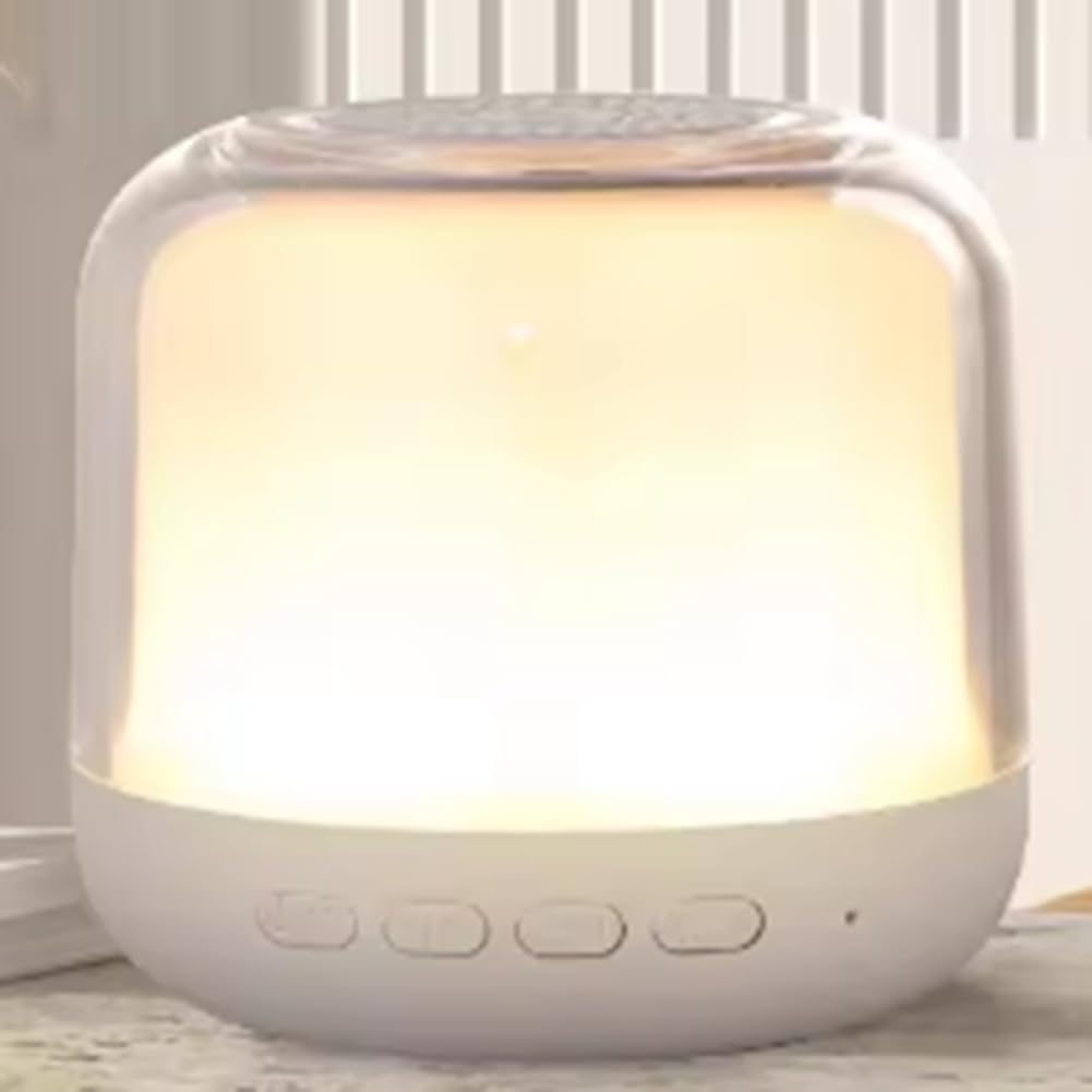 Louttary Tragbarer Bluetooth-Lautsprecher mit Subwoofer und farbiger Beleuchtung