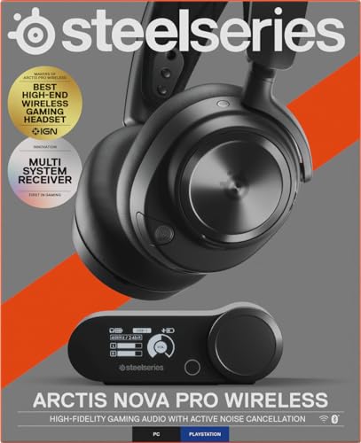 SteelSeries Arctis Nova Pro Wireless Gaming-Headset, mit ANC & Infinity Power System, Multi-Plattform