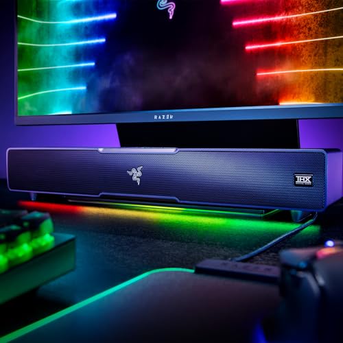 Razer Leviathan V2 - PC-Gaming-Soundbar (mit Dolby 5.1 Surround Sound, leistungsstarkem Subwoofer für Tiefe Bässe, ideal für Gaming, Filme und Musik) Schwarz