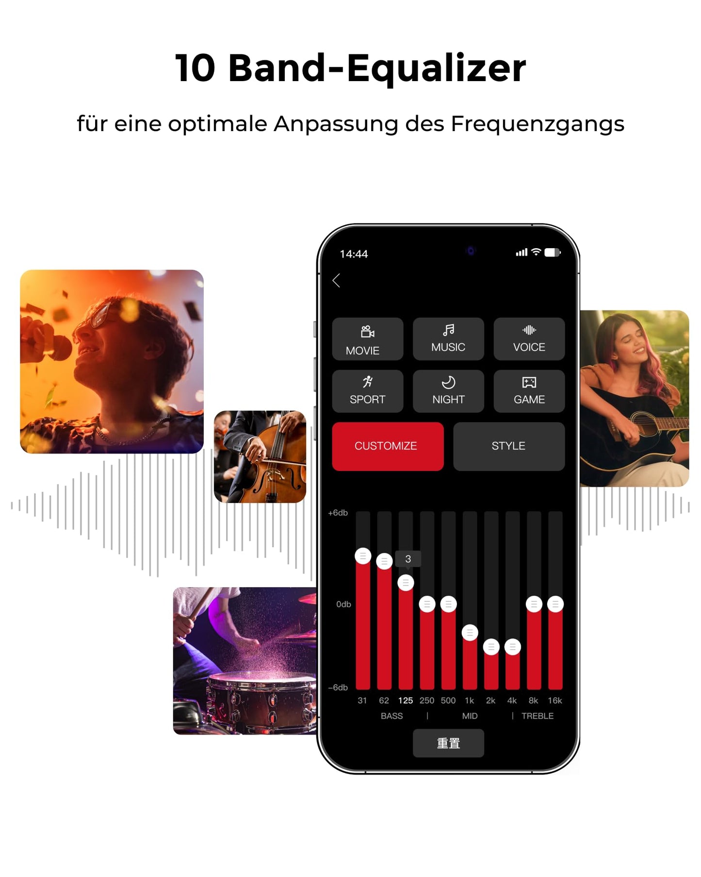 ULTIMEA 7.1ch Soundbar mit Dolby Atmos, 3D Surround Sound System für Heimkino mit 4 Surround Lautsprechern, App, Home Theater Soundsystem, TV Soundbar mit Subwoofer, HDMI eARC, Bluetooth 5.3, Aura A60