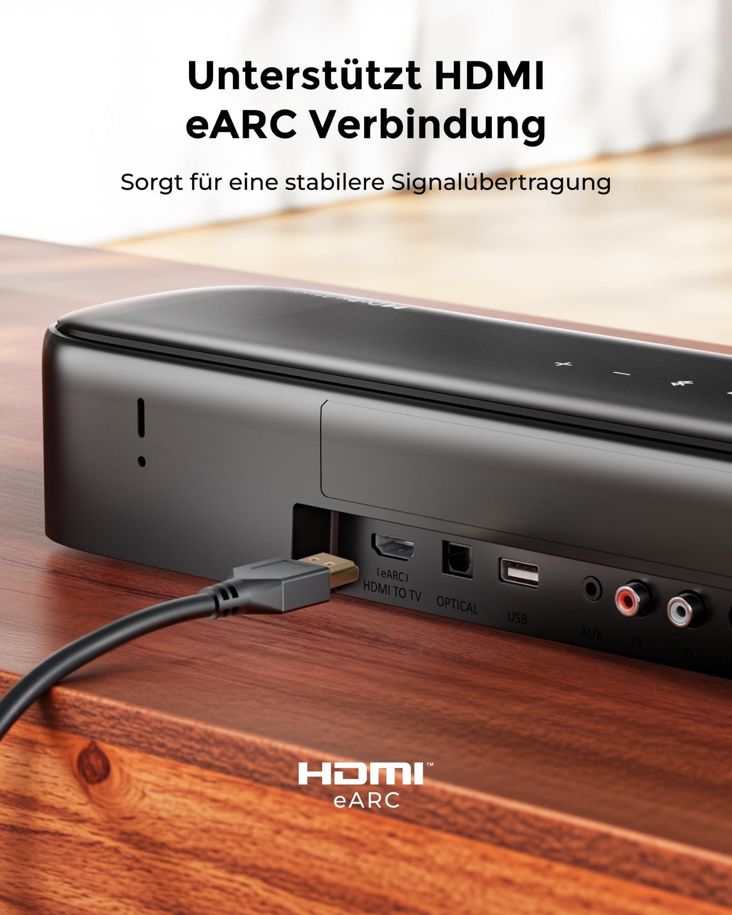 ULTIMEA 7.1ch Soundbar mit Dolby Atmos, 3D Surround Sound System für Heimkino mit 4 Surround Lautsprechern, App, Home Theater Soundsystem, TV Soundbar mit Subwoofer, HDMI eARC, Bluetooth 5.3, Aura A60