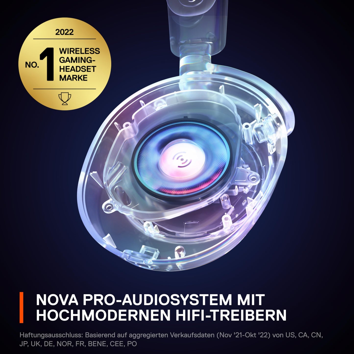 SteelSeries Arctis Nova Pro Wireless Gaming-Headset, mit ANC & Infinity Power System, Multi-Plattform